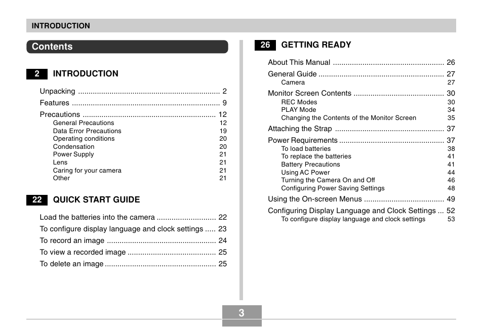 Casio EX-Z110 User Manual | Page 3 / 242