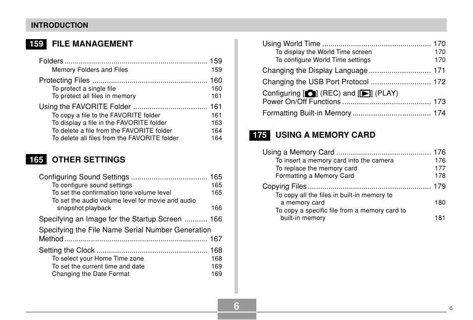 Casio EX-Z110 User Manual | Page 6 / 242