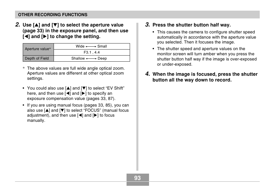 Casio EX-Z110 User Manual | Page 93 / 242
