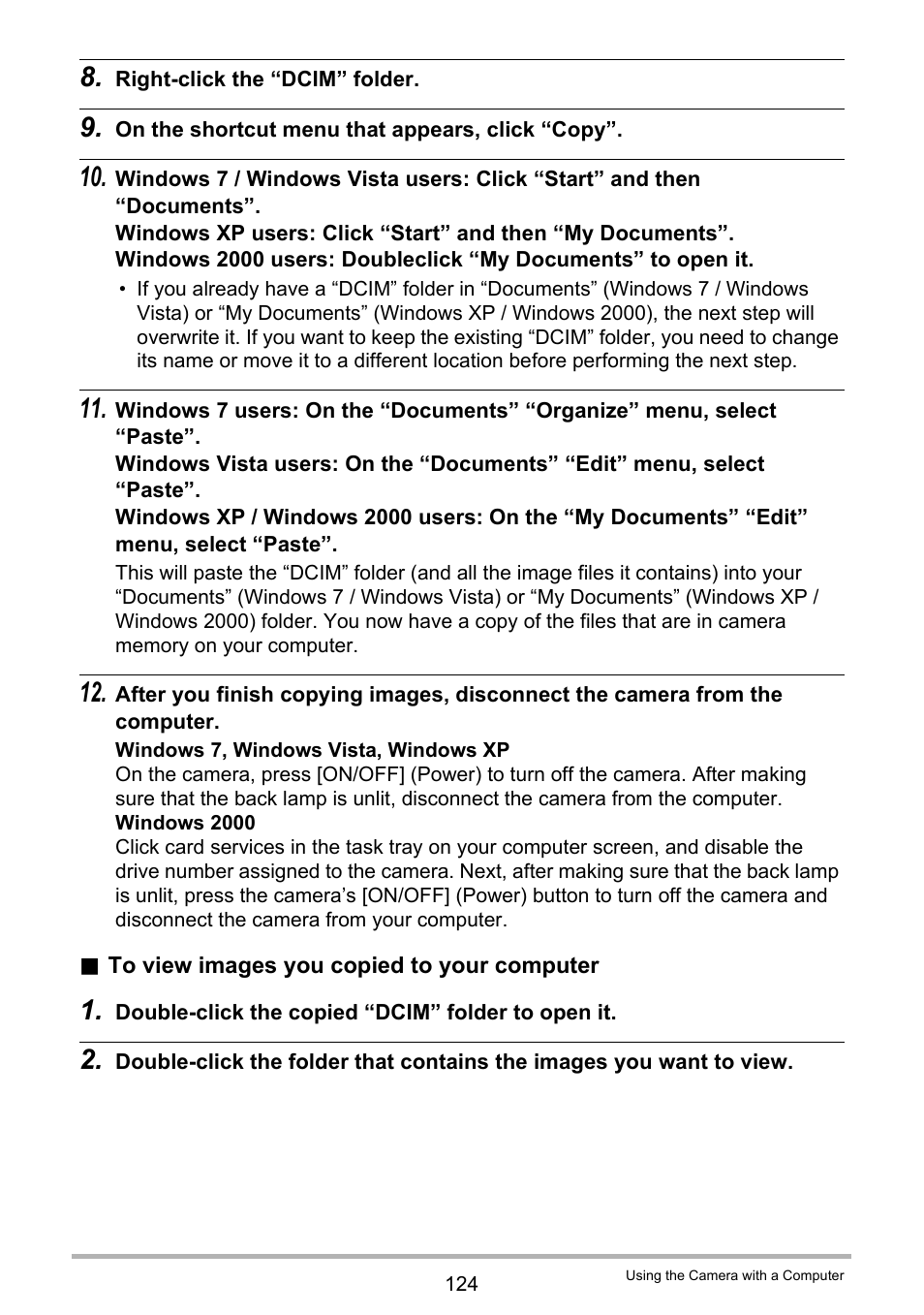 Casio EX-Z2000 User Manual | Page 124 / 195