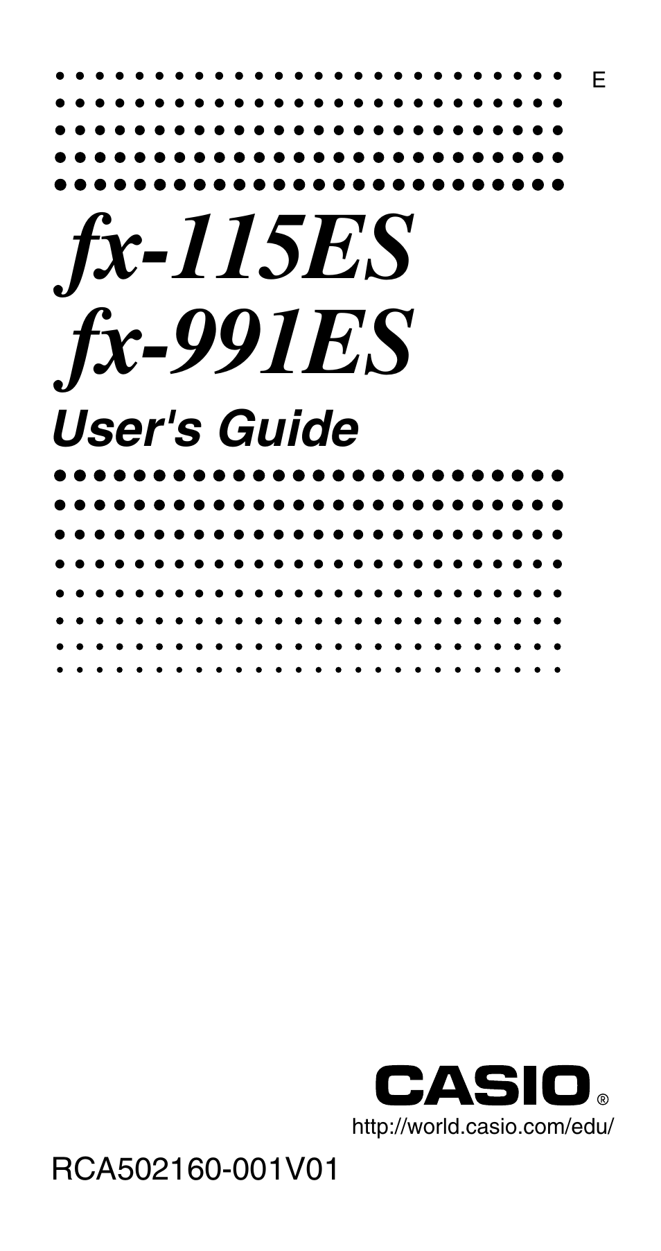 Casio fx-115ES User Manual | 75 pages