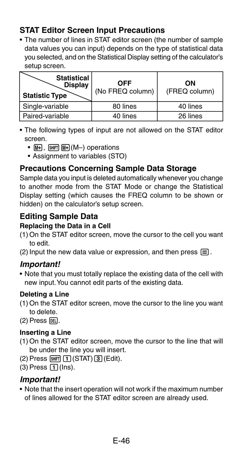 Casio fx-115ES User Manual | Page 48 / 75