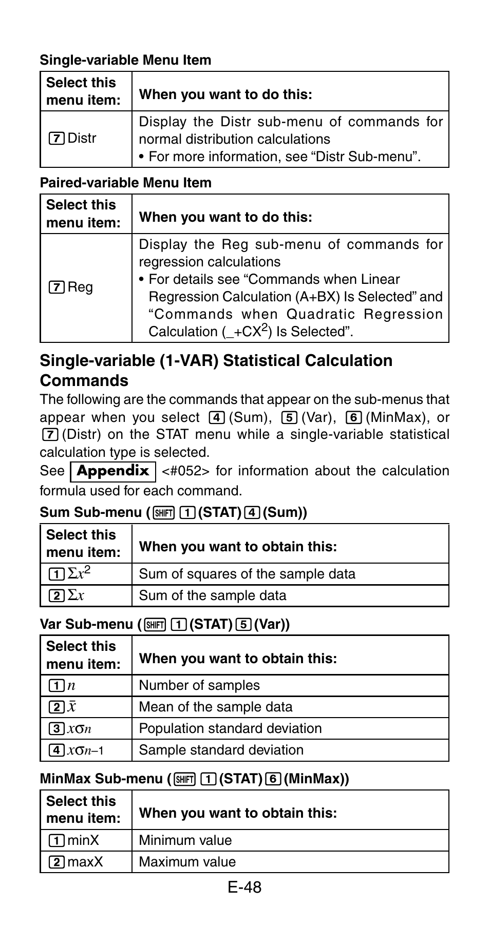 Casio fx-115ES User Manual | Page 50 / 75