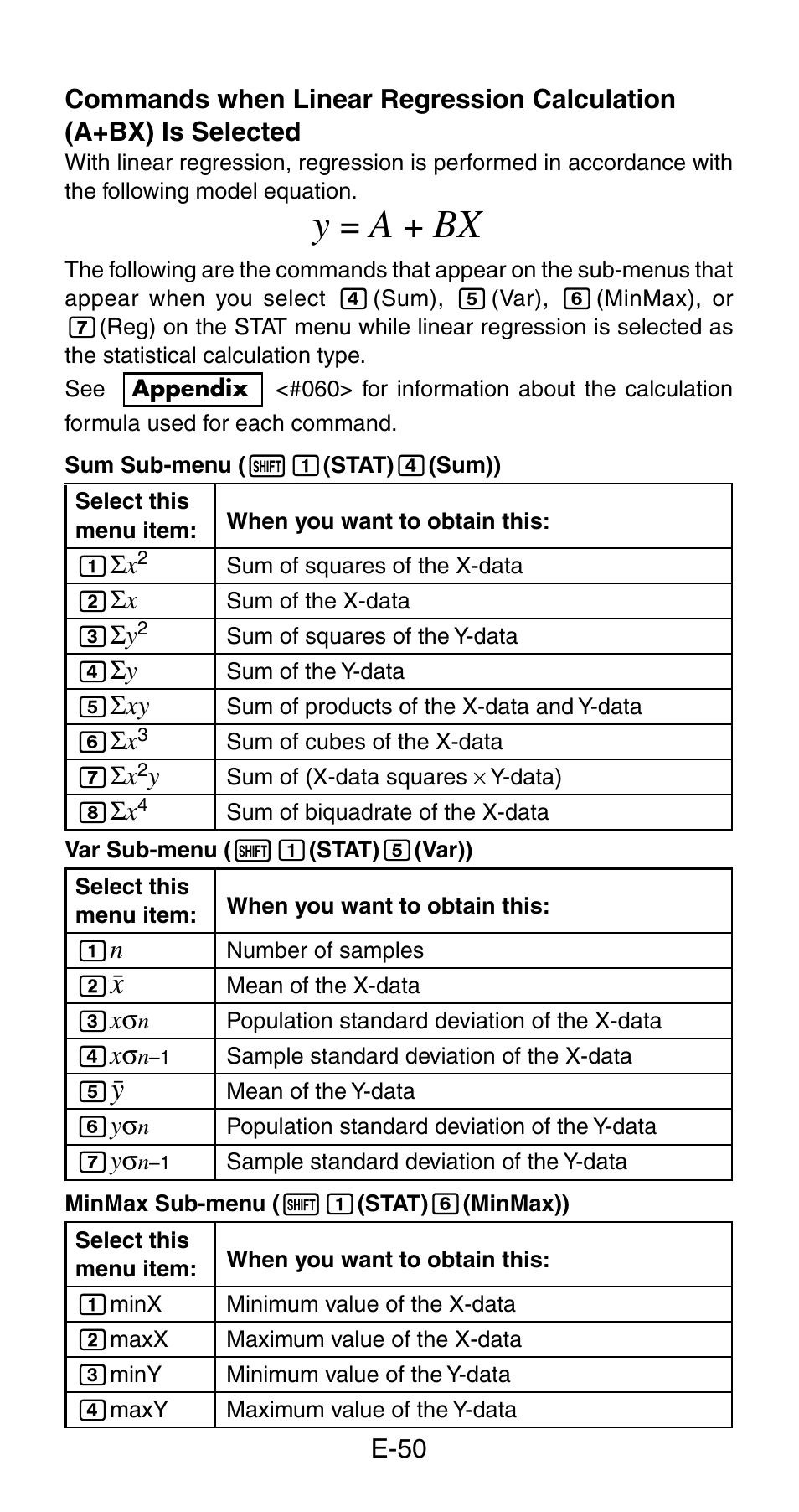 Casio fx-115ES User Manual | Page 52 / 75