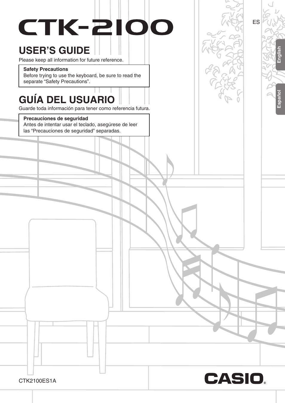 Casio CTK2100ES1A User Manual | 46 pages