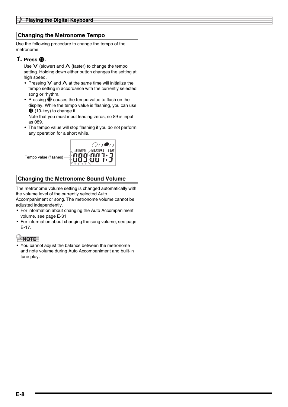 Casio CTK2100ES1A User Manual | Page 10 / 46