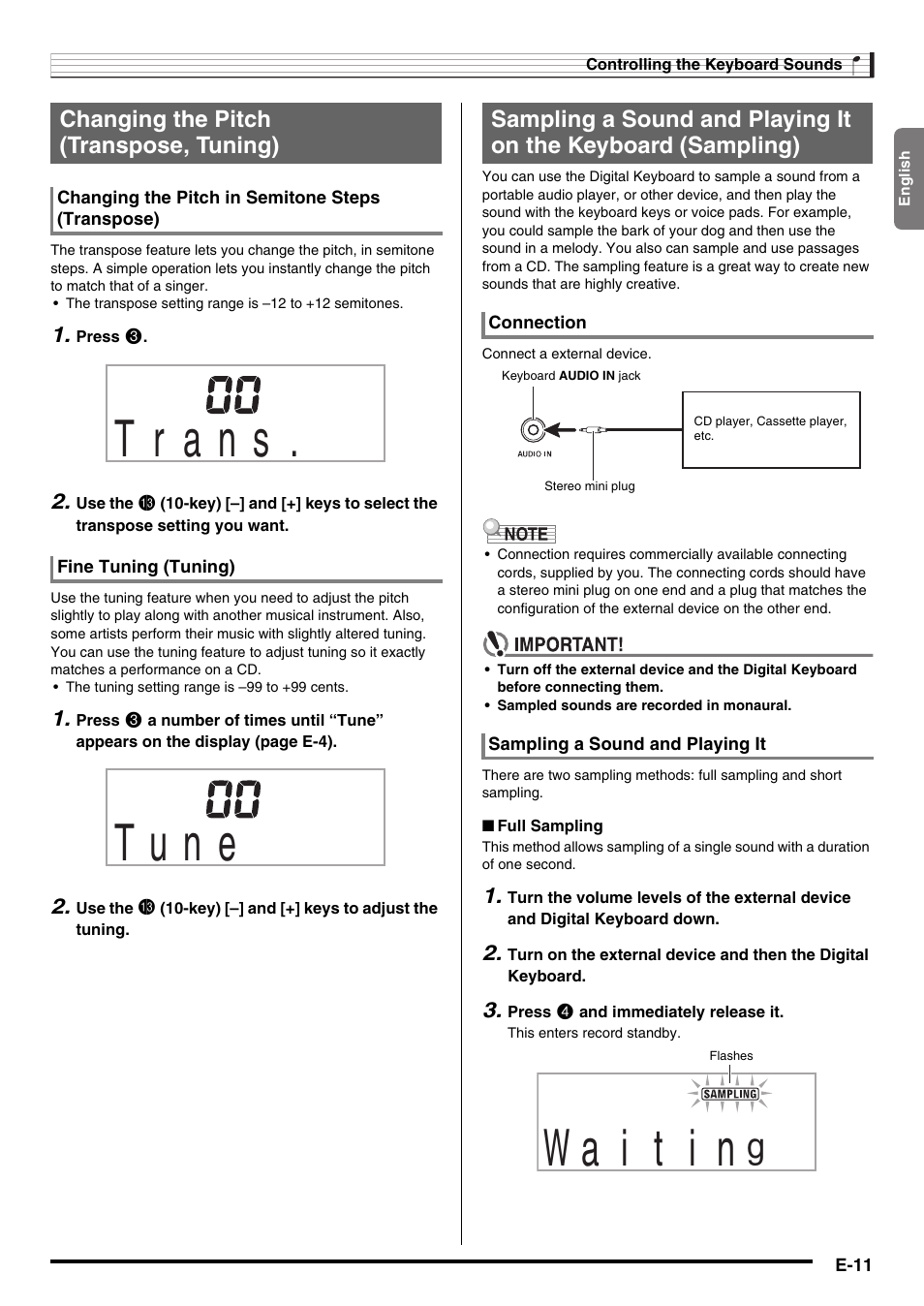 Casio CTK2100ES1A User Manual | Page 13 / 46