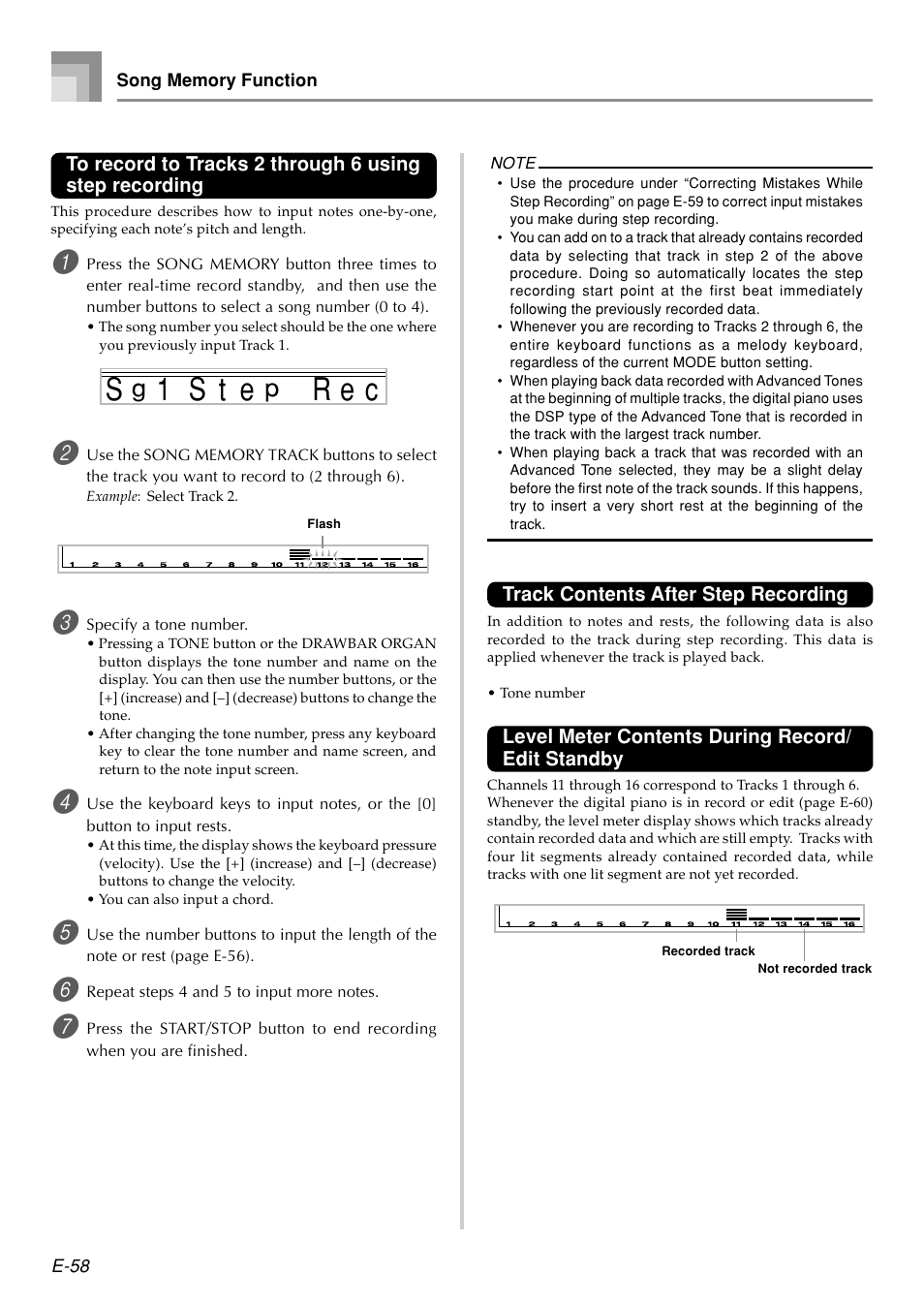 S t s, C e r e | Casio PX410R User Manual | Page 60 / 100