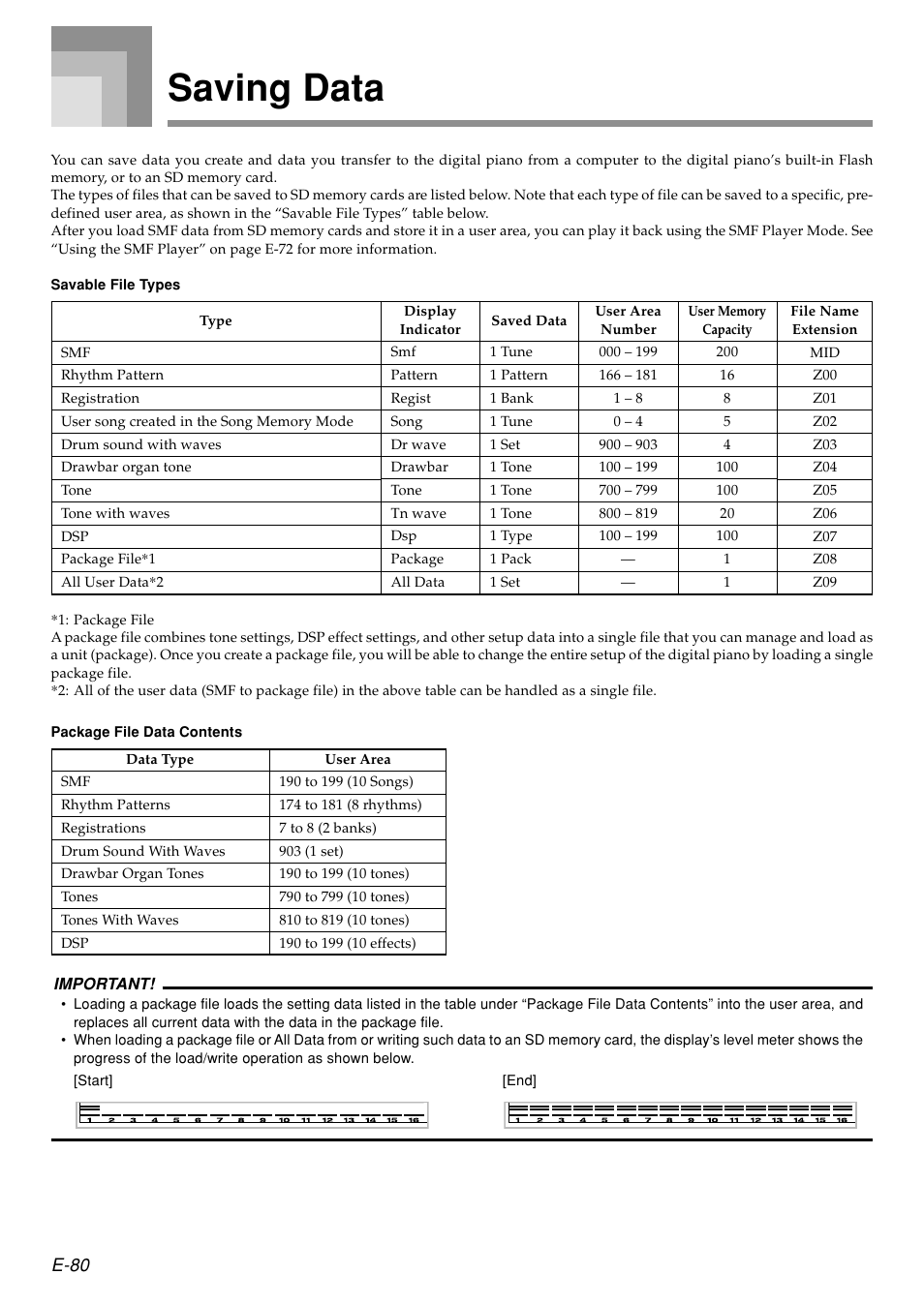 Saving data, E-80 | Casio PX410R User Manual | Page 82 / 100