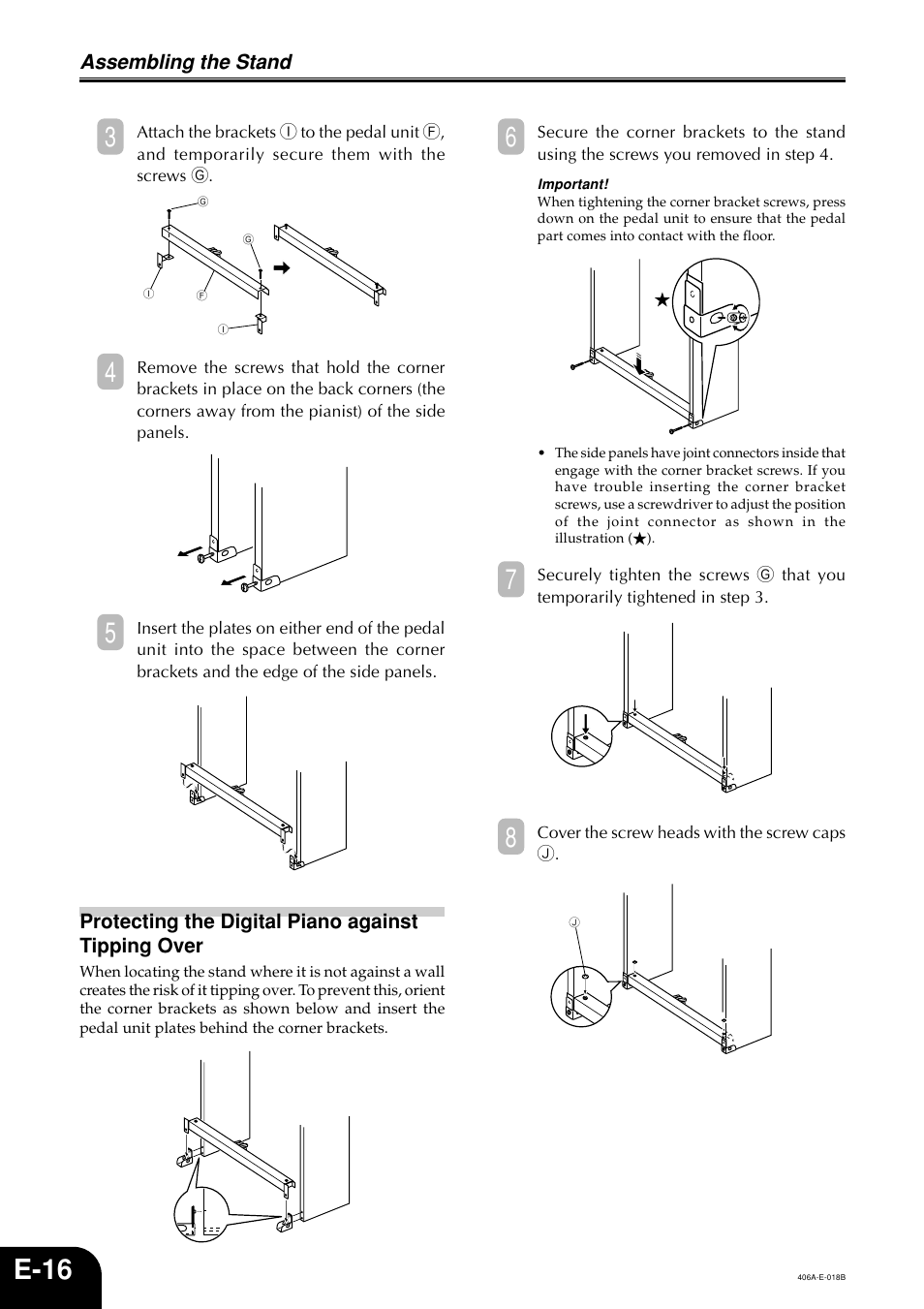 E-16 | Casio PX700 User Manual | Page 18 / 26