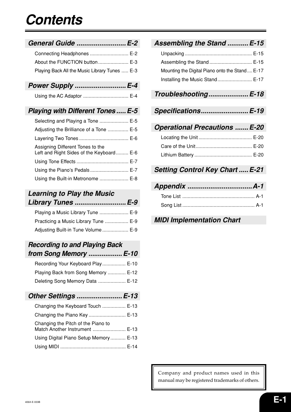 Casio PX700 User Manual | Page 3 / 26