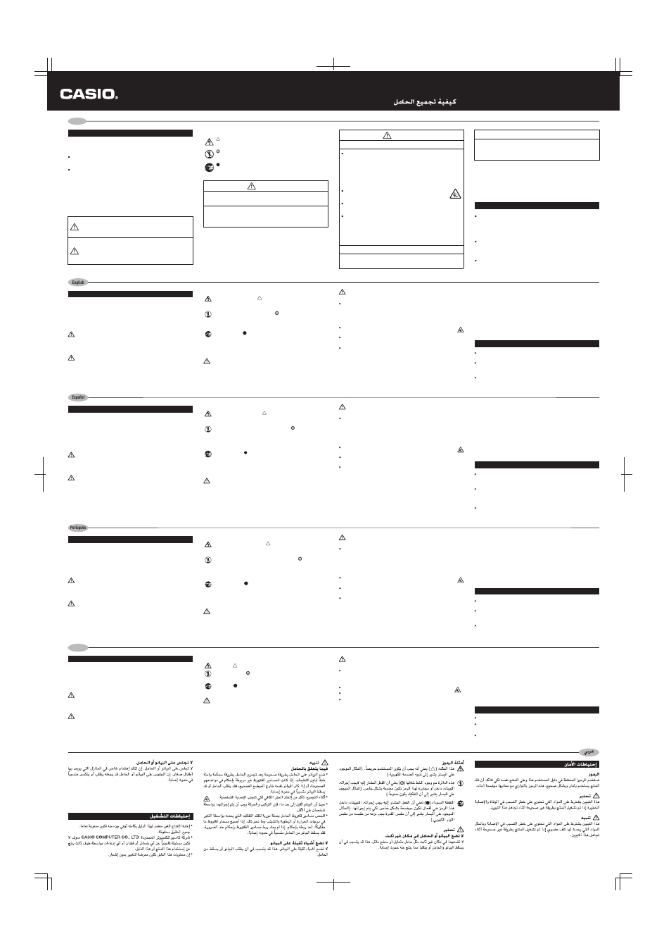 Casio CS-67P User Manual | 2 pages