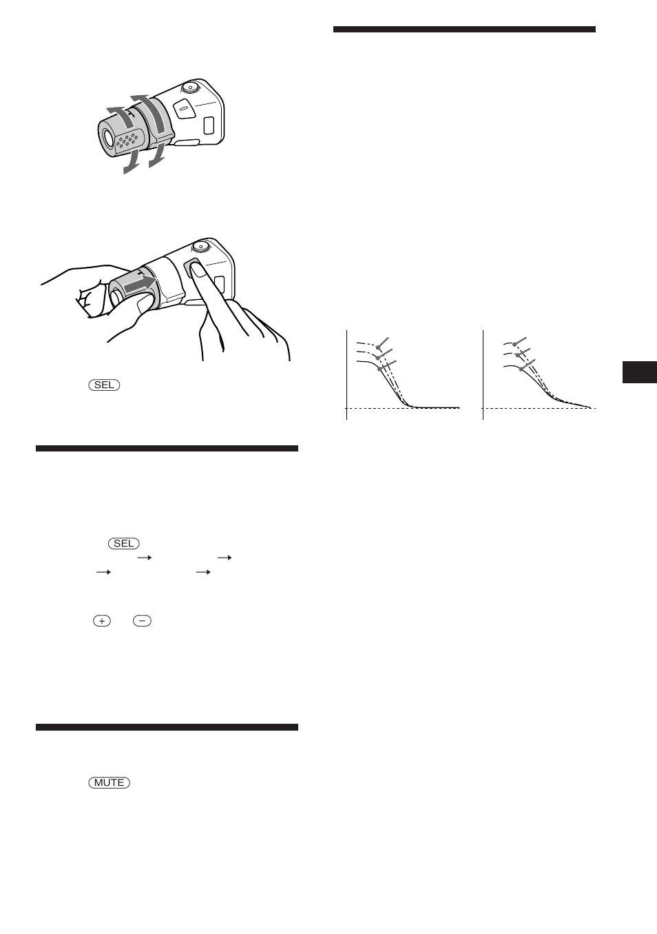 Adjusting the sound characteristics, Muting the sound, Changing the sound and beep tone | Sony XR-C453RDS User Manual | Page 13 / 120