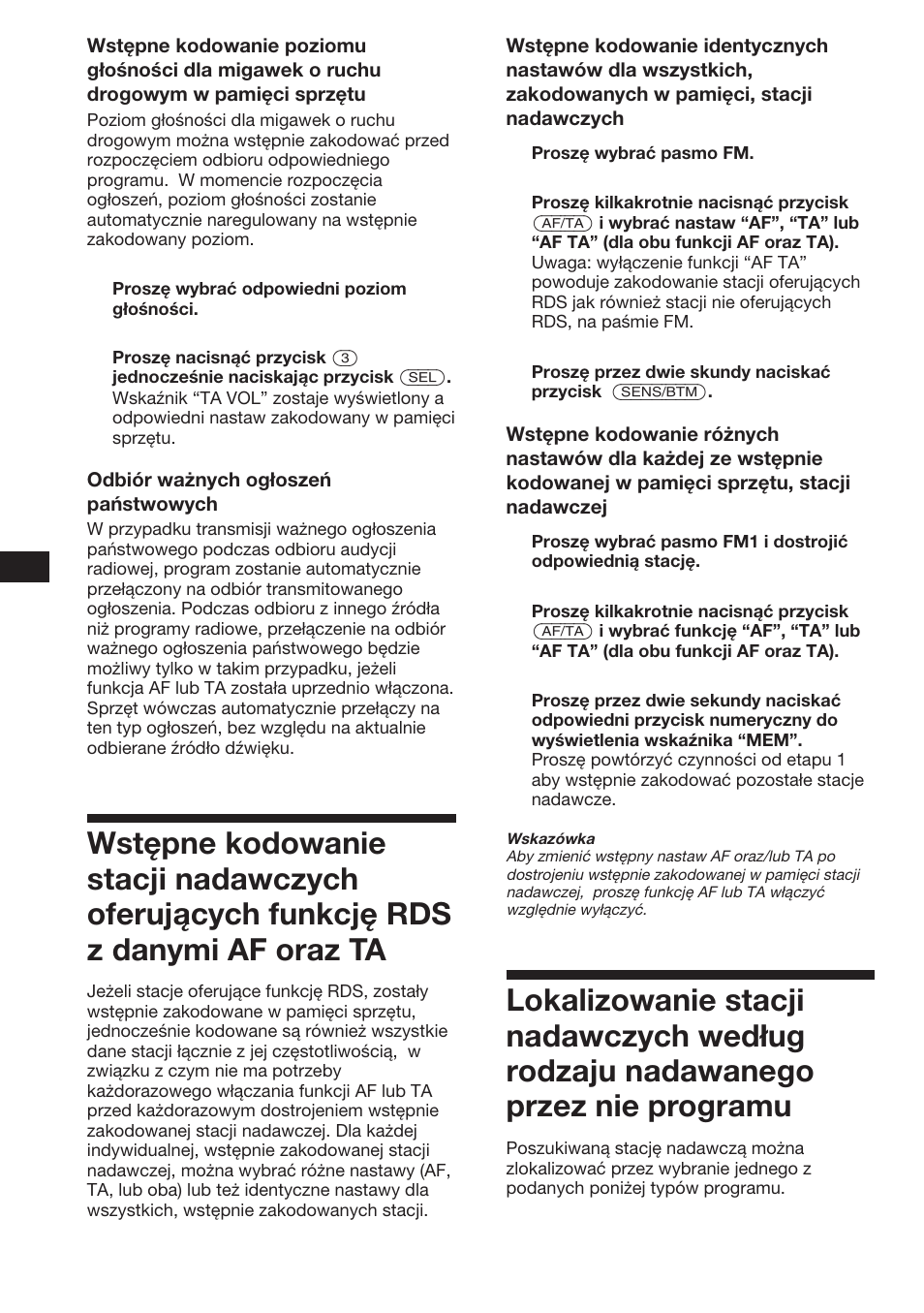 Sony XR-C453RDS User Manual | Page 34 / 120