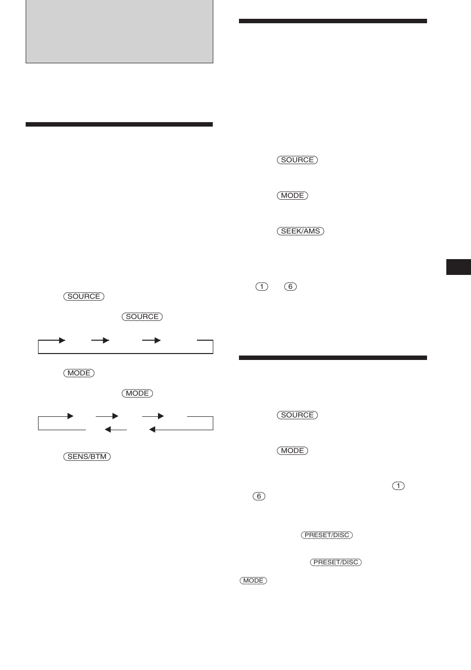 Radio | Sony XR-C453RDS User Manual | Page 7 / 120