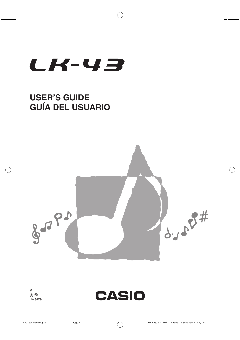 Casio LK-43 User Manual | 44 pages