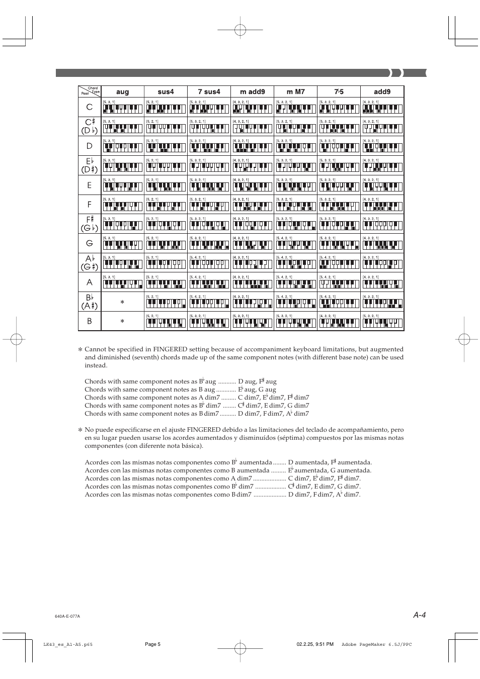 Casio LK-43 User Manual | Page 41 / 44