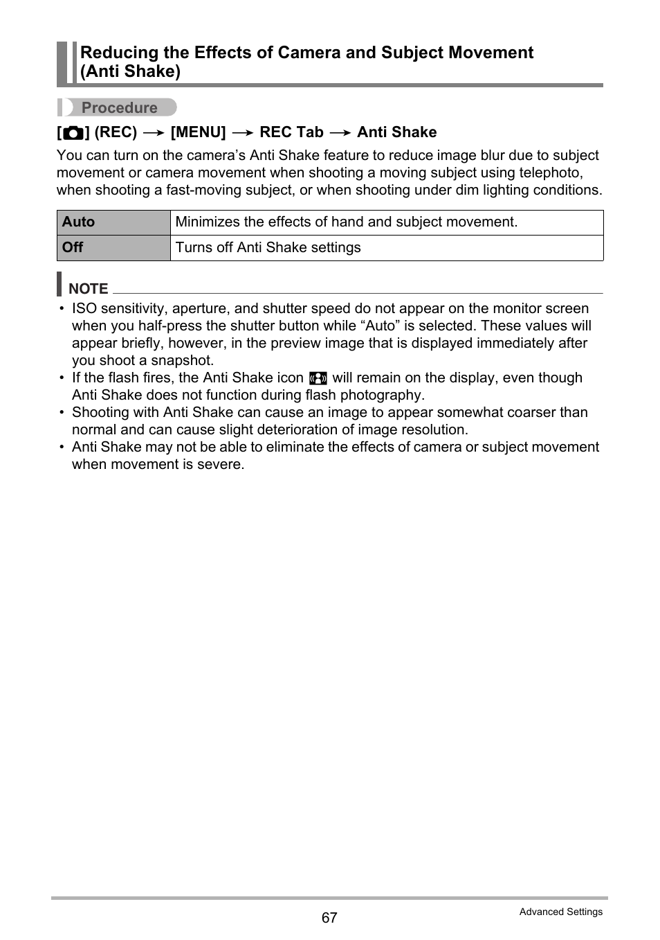 Casio EXILIM EX Z 100 User Manual | Page 67 / 171