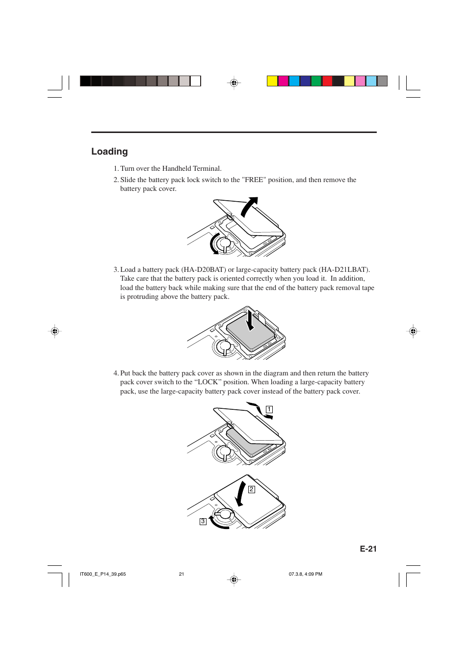 Loading | Casio IT-600 User Manual | Page 23 / 57