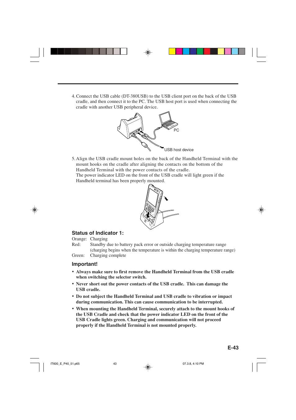 Casio IT-600 User Manual | Page 45 / 57