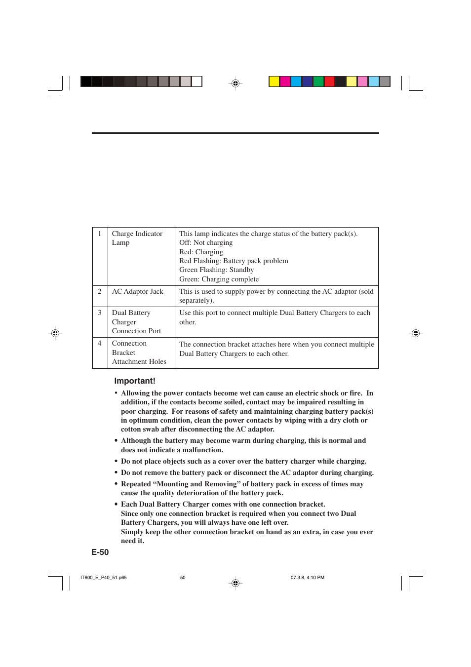 Casio IT-600 User Manual | Page 52 / 57
