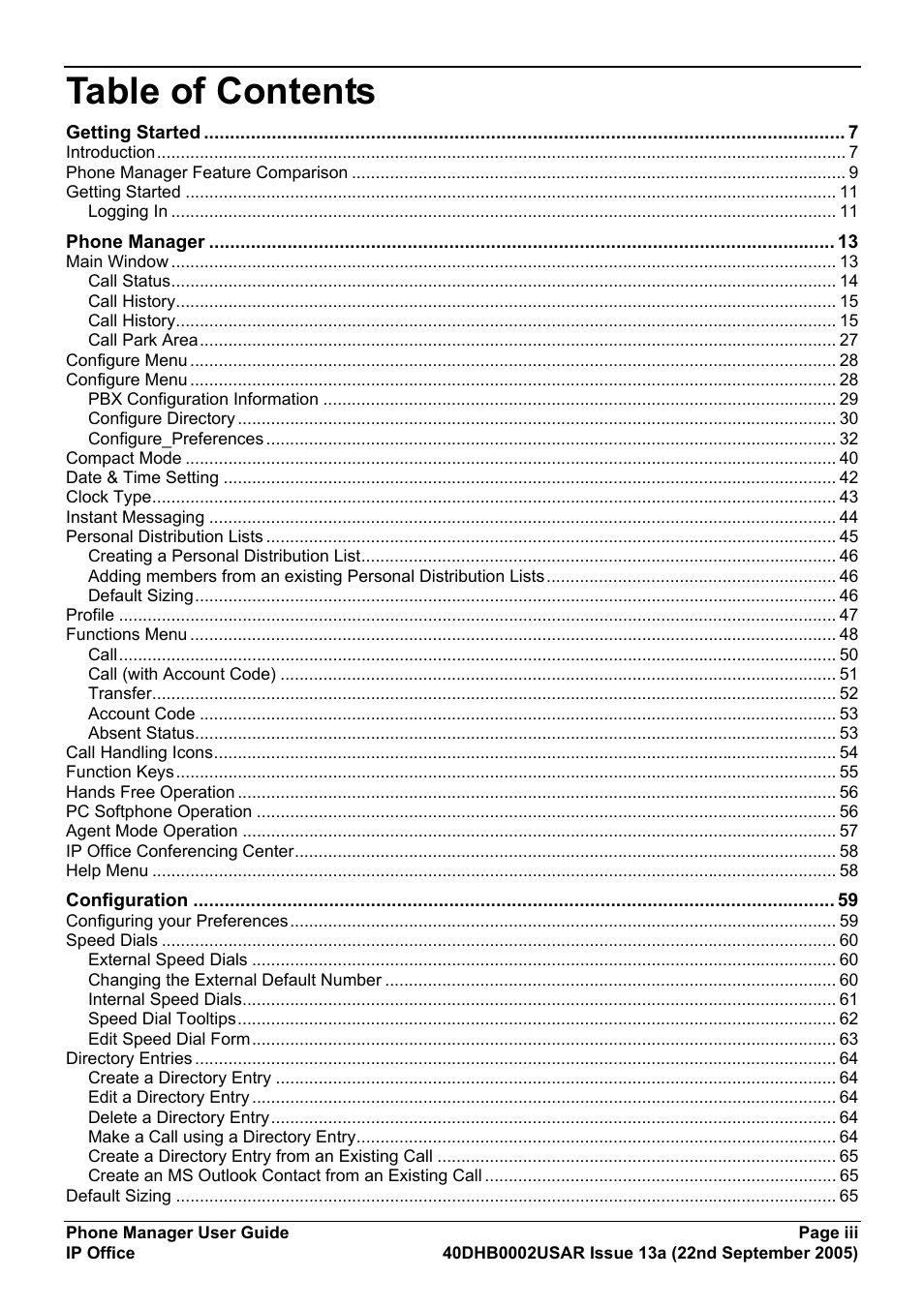 Avaya 40DHB0002USAR User Manual | Page 3 / 96