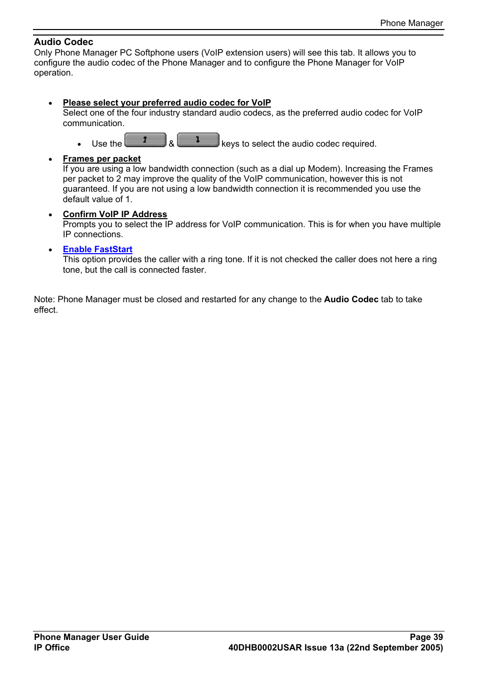 Audio codec | Avaya 40DHB0002USAR User Manual | Page 39 / 96