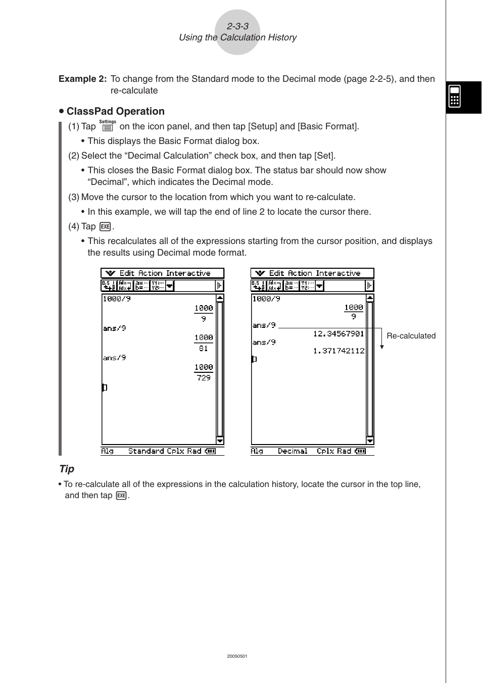 Casio ClassPad 300 PLUS User Manual | Page 107 / 753