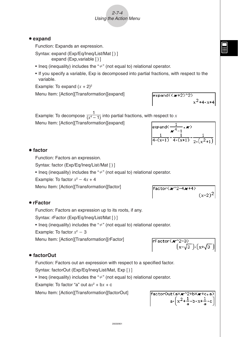 Casio ClassPad 300 PLUS User Manual | Page 133 / 753