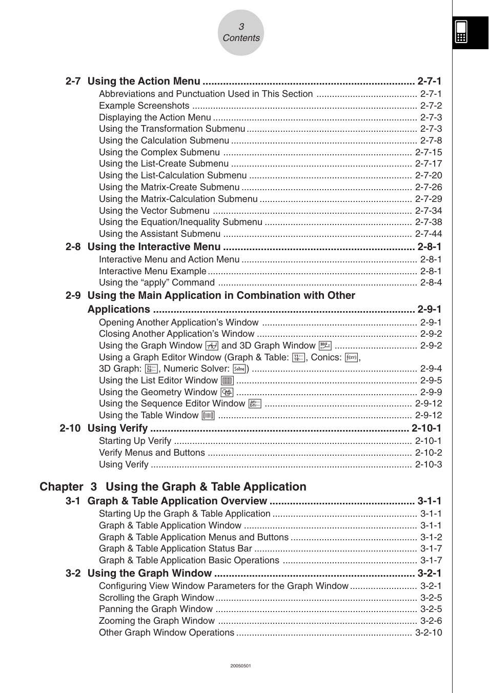 Chapter 3 using the graph & table application | Casio ClassPad 300 PLUS User Manual | Page 14 / 753