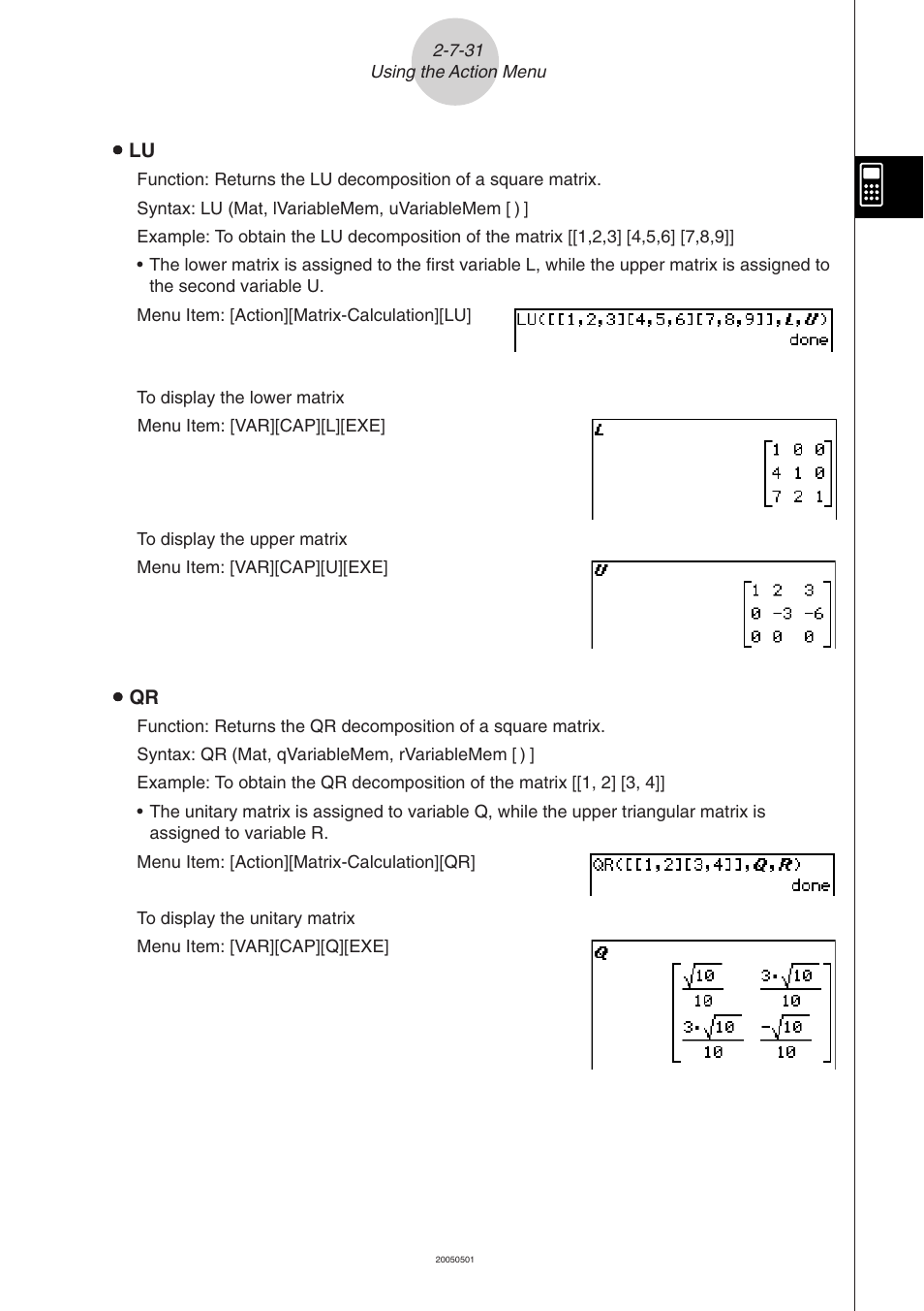 Casio ClassPad 300 PLUS User Manual | Page 160 / 753