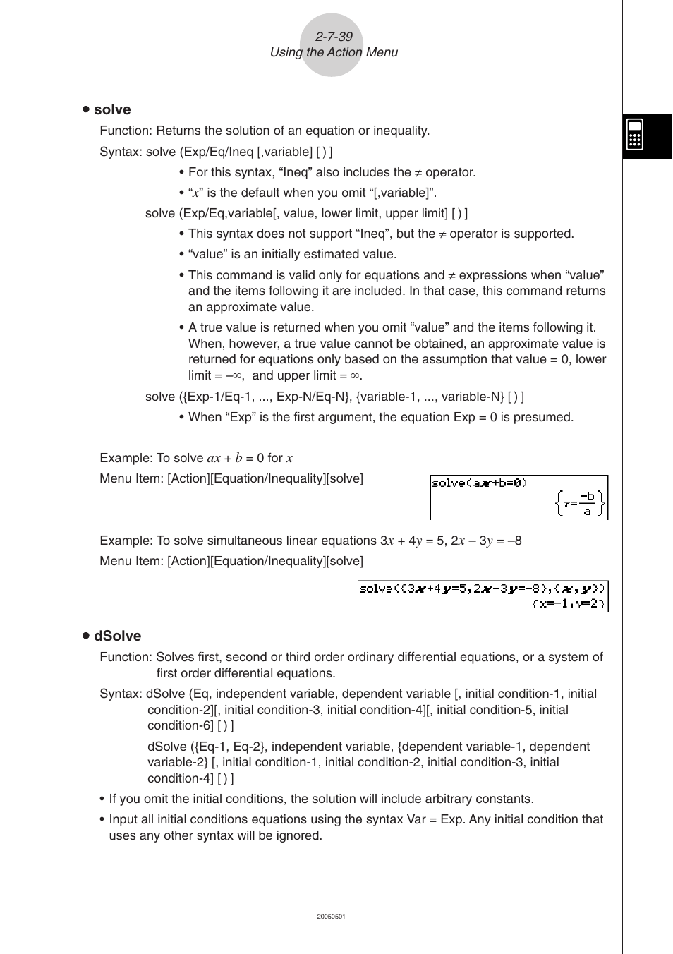 Casio ClassPad 300 PLUS User Manual | Page 168 / 753