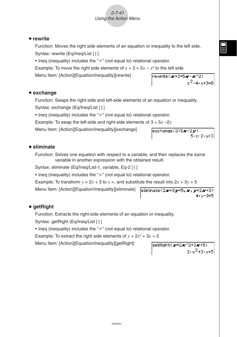 Casio ClassPad 300 PLUS User Manual | Page 170 / 753