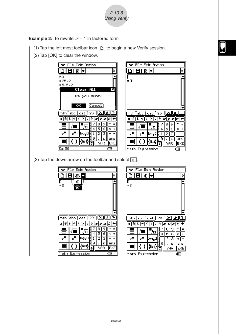 Casio ClassPad 300 PLUS User Manual | Page 196 / 753