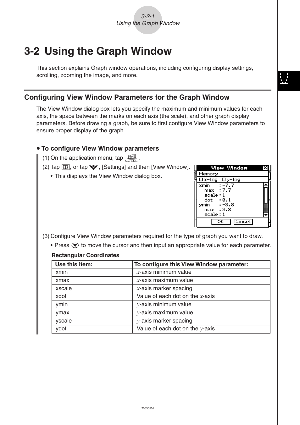 2 using the graph window, 2 using the graph window -2-1, Using the graph window | Casio ClassPad 300 PLUS User Manual | Page 210 / 753