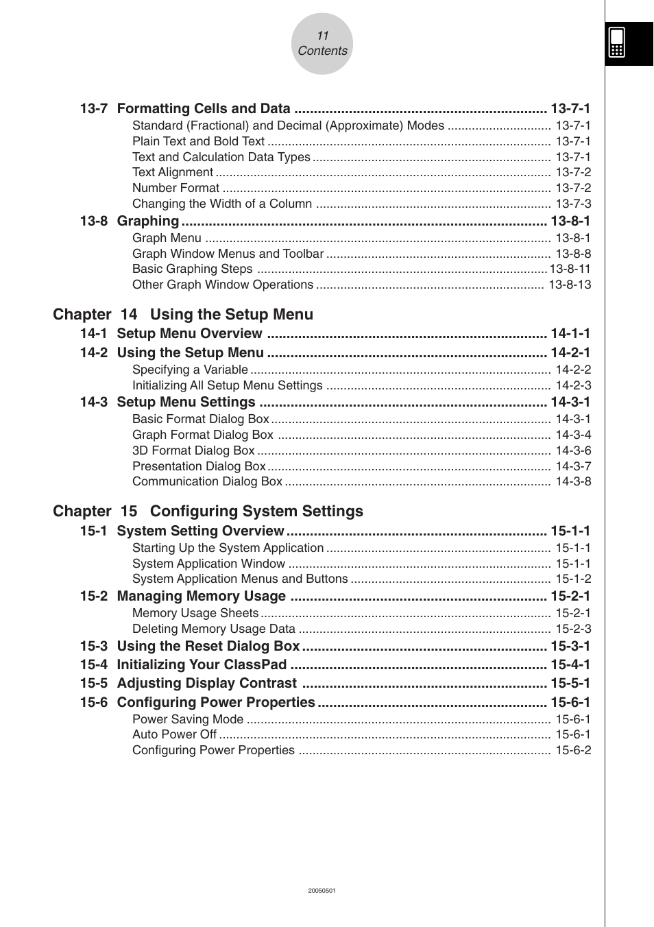 Casio ClassPad 300 PLUS User Manual | Page 22 / 753