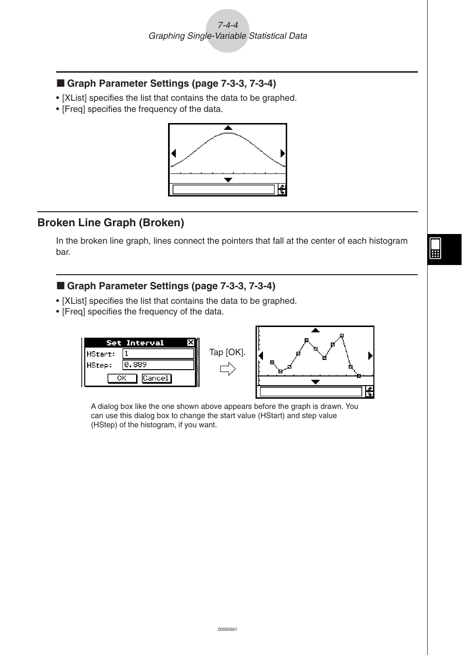 Broken line graph (broken) -4-4 | Casio ClassPad 300 PLUS User Manual | Page 343 / 753