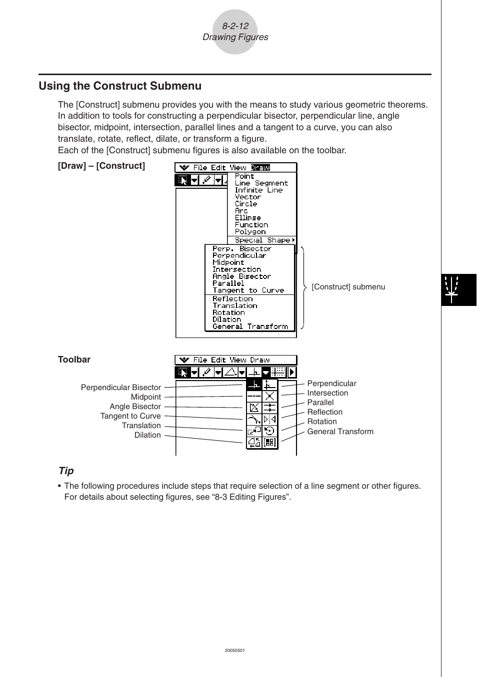 Using the construct submenu -2-12, Using the construct submenu | Casio ClassPad 300 PLUS User Manual | Page 416 / 753