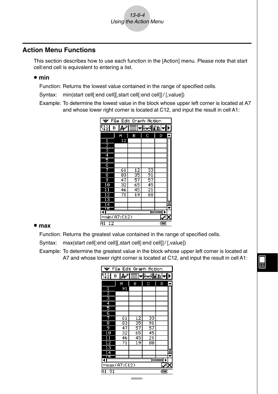 Action menu functions -6-4 | Casio ClassPad 300 PLUS User Manual | Page 631 / 753