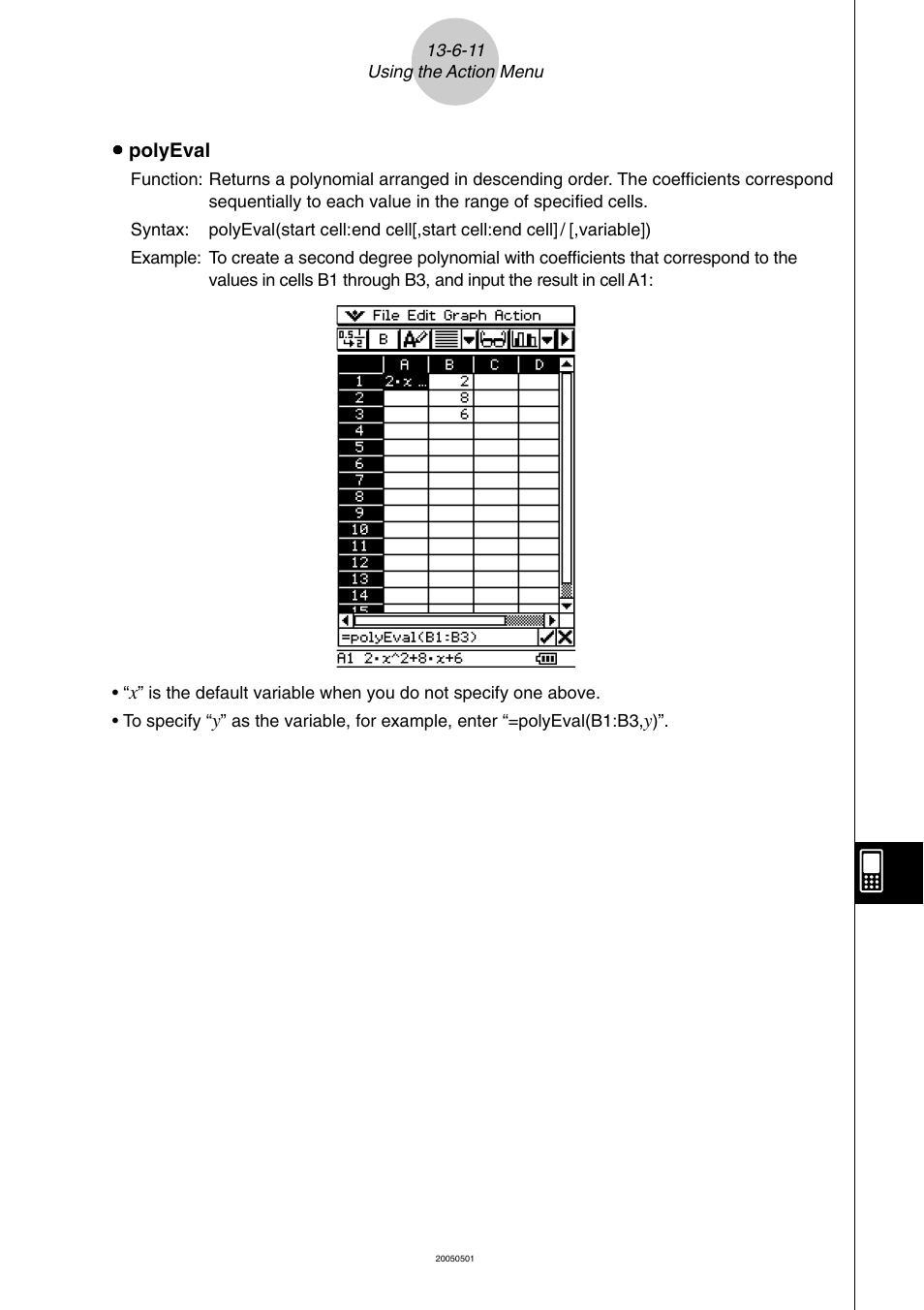 Casio ClassPad 300 PLUS User Manual | Page 638 / 753