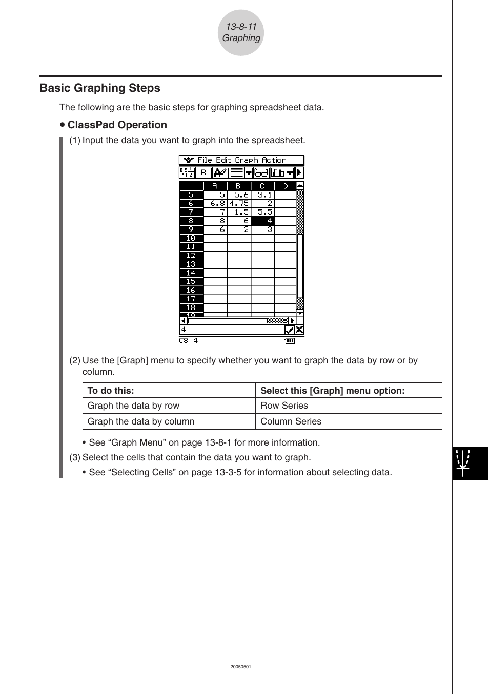 Basic graphing steps -8-11, Basic graphing steps | Casio ClassPad 300 PLUS User Manual | Page 658 / 753