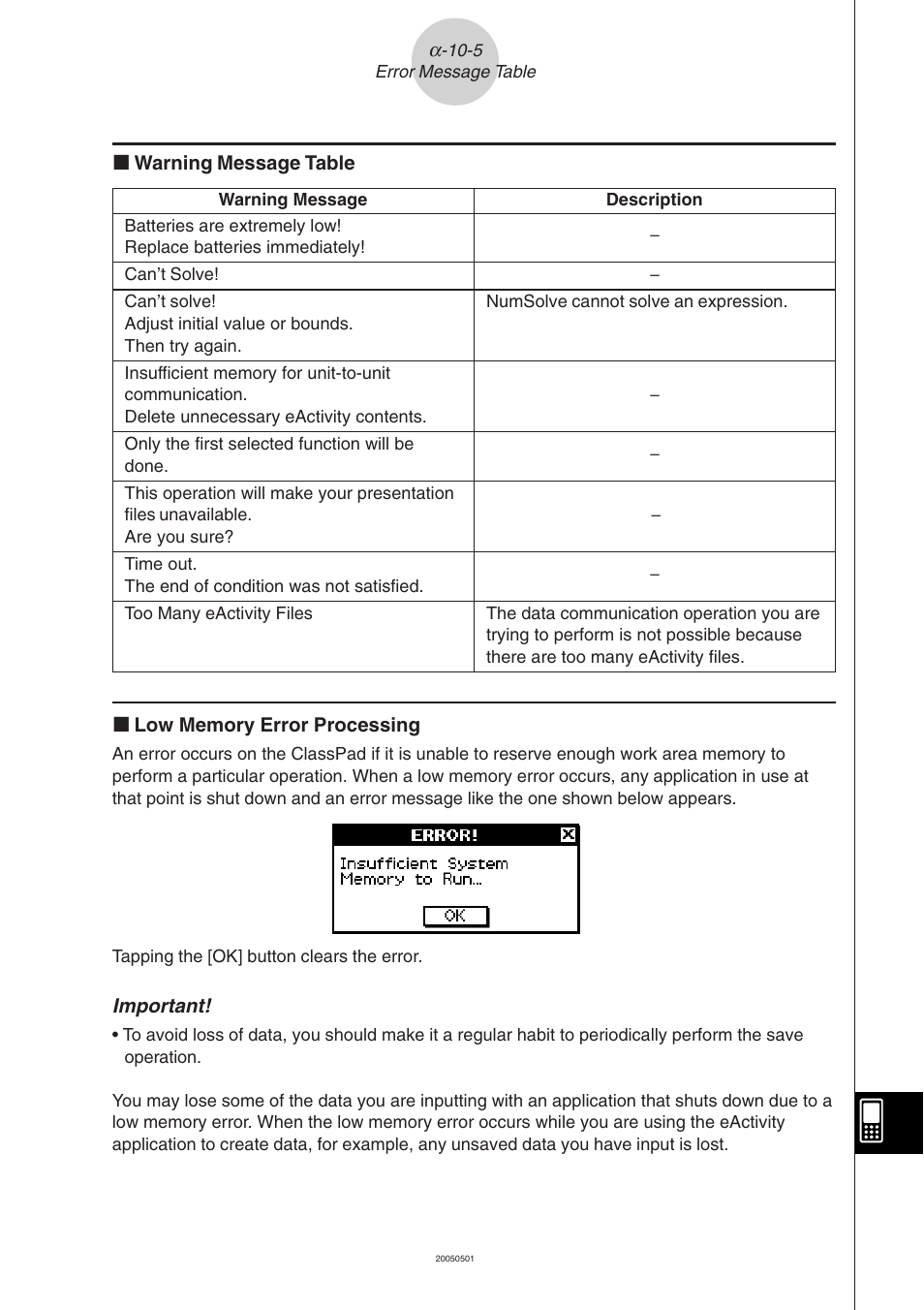 Casio ClassPad 300 PLUS User Manual | Page 751 / 753