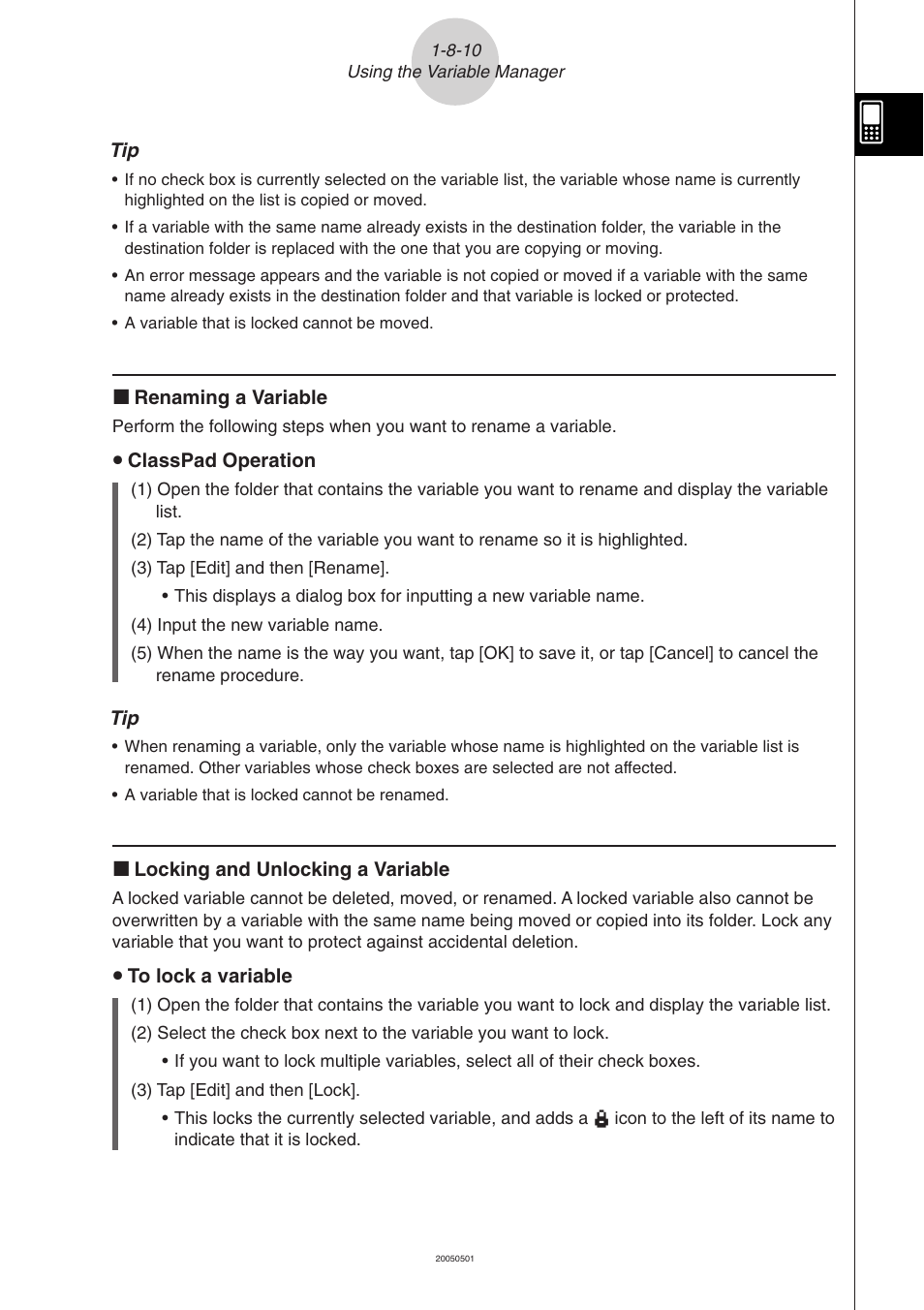 Casio ClassPad 300 PLUS User Manual | Page 87 / 753