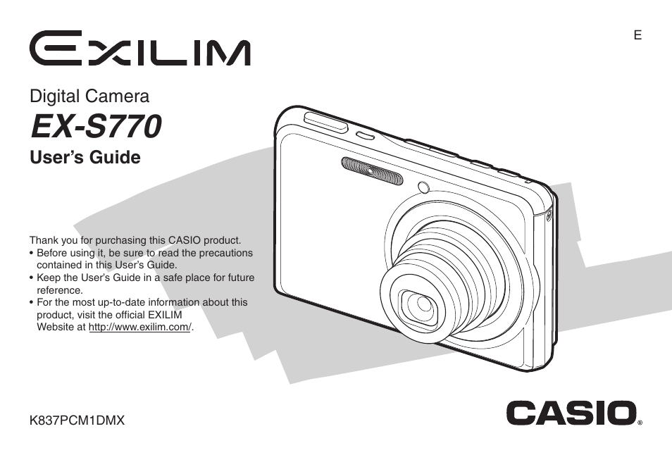 Casio EXILIM CARD EX-S770 User Manual | 290 pages