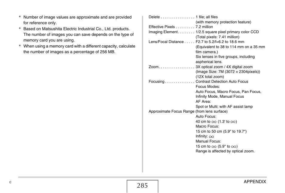 Casio EXILIM CARD EX-S770 User Manual | Page 285 / 290