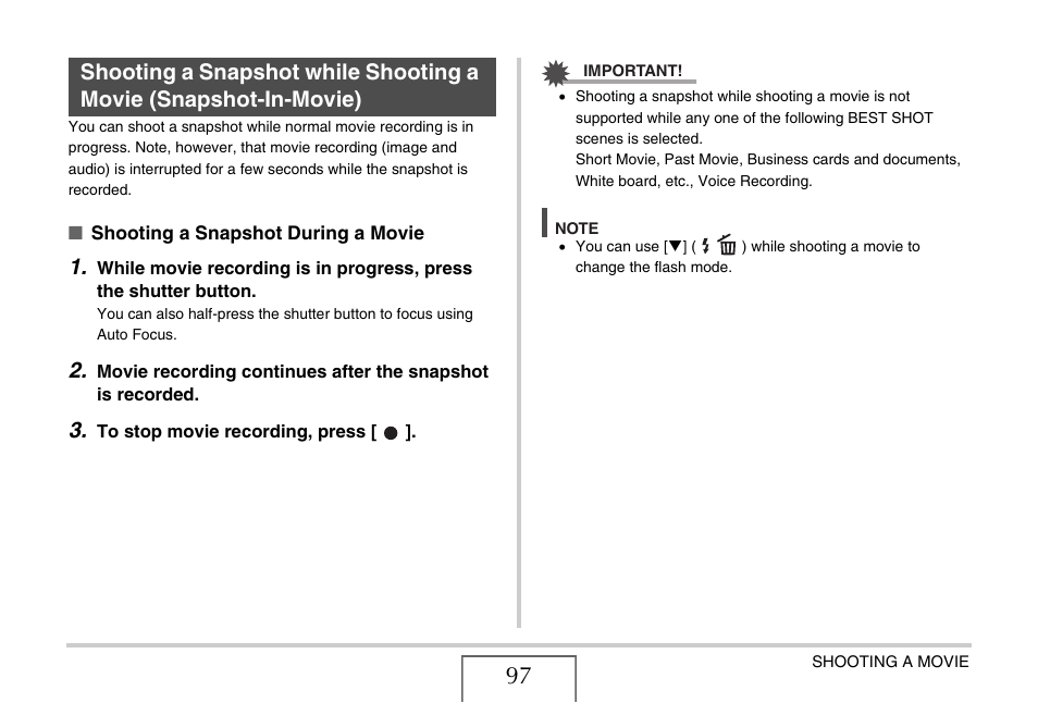 E 97 | Casio EXILIM CARD EX-S770 User Manual | Page 97 / 290