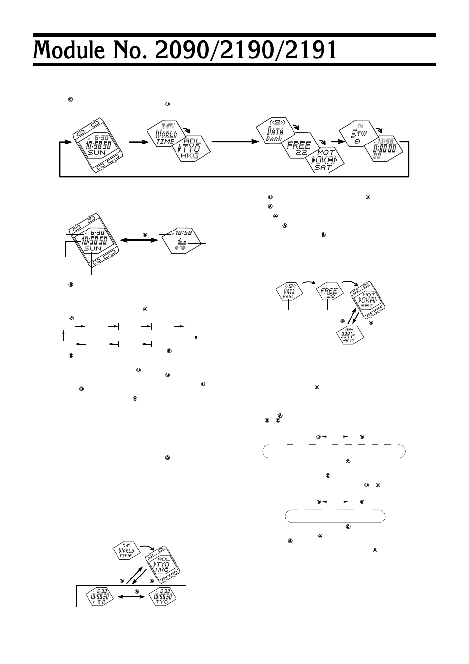 Casio 2191 User Manual | 2 pages