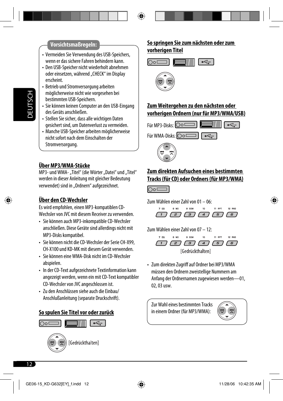Deutsch | JVC KD-G631 User Manual | Page 40 / 86