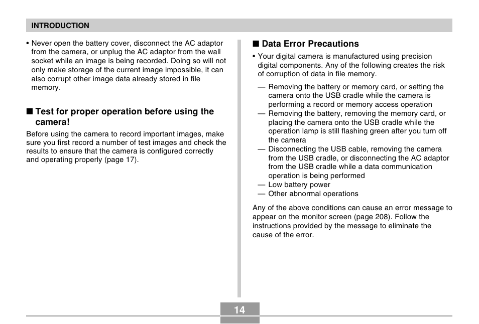 Casio EX-Z57 User Manual | Page 14 / 214