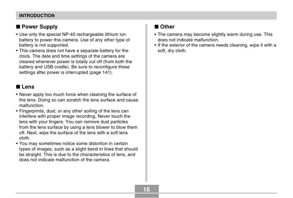 Casio EX-Z57 User Manual | Page 16 / 214